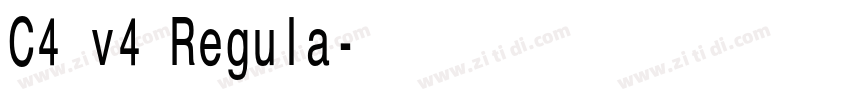 C4 v4 Regula字体转换